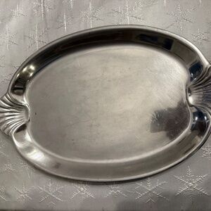 Wilton Armetale Sea Life Platter Shell Handles 16.5"